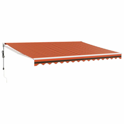 Automatska tenda na uvlačenje narančasto-smeđa 4 x 3 m