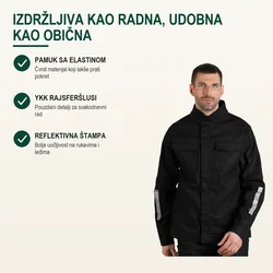 Tekton Pro Radna bluza Force Jacket, Crna