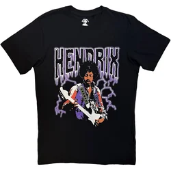 Jimi Hendrix Lightning Black M Majica
