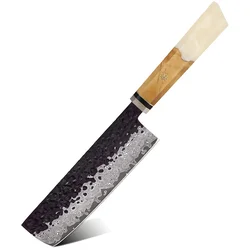 Damaskovski kuhinjski nož AI-37360 - Nakiri / Bijela KP37360