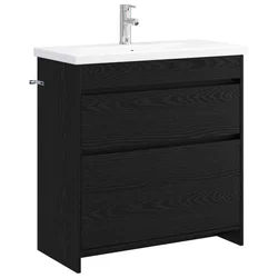 Set namještaja za kupaonicu Crni hrast 81 x 40 x 84,5 cm