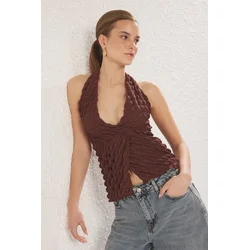 Trendyol Milla Ženska bluza, Braon