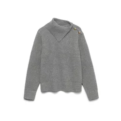 VERO MODA Pulover VMHAZEL siva