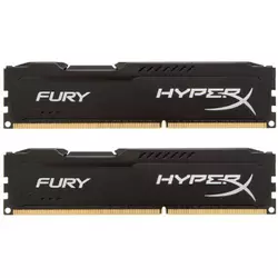 KINGSTON memorija 16GB 1866MHZ CL10 KIT OF 2 HYPERX FURY BLACK HX318C10FBK2/16