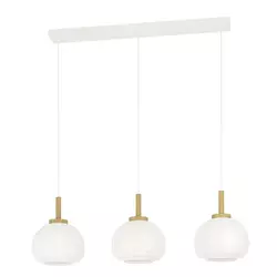 Eglo 44066 - Luster na sajli SUMMERHILL 3xE27/40W/230V bela/bež