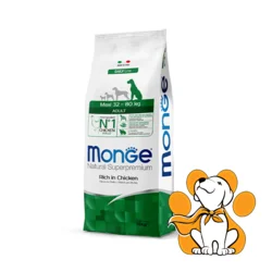 Monge Maxi 32 - 80kg Adult with Chicken 12kg, Granule za Pse Najvećih Rasa