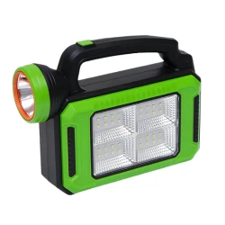 Punjiva LED baterijska lampa zelena
