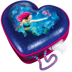 Ravensburger 3D Puzzle 112494 srce Morska deklica, 54 delov