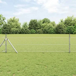 vidaXL heksagonalna ograja 0,6x25 m pocinkano jeklo