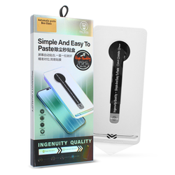 Tempered glass 2.5D Automatic paste box za iPhone 12 Pro Max 6.7 crni