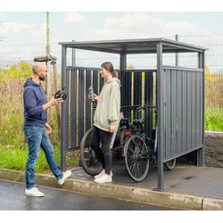 Metal bicycle canopy