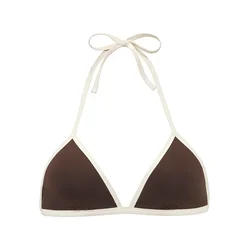 Copenhagen Studios Bikini zgornji del rjava/bela
