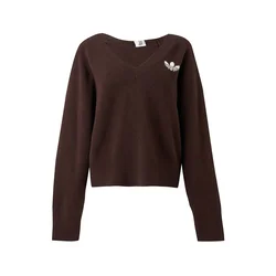 ADIDAS ORIGINALS Pulover ESSENTIALS  rjava / rosé