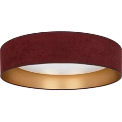 Brilagi-LED prigušiva svetiljka VEL. SM. ST. 24W/230V 3000-6000K prečnik 45 cm bordo/zlatna WT+DO