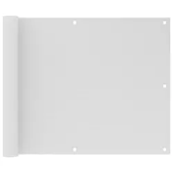 Balkonski zastor bijeli 75 x 300 cm HDPE