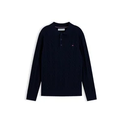 TOMMY HILFIGER Pulover temno modra