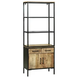 Highboard s ladicama Smeđa 70 x 35 x 180 cm Čvrsto drvo manga