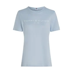 TOMMY HILFIGER Majica golobje modra/bela