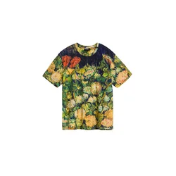 Desigual Majica zelena / temno zelena / rdeča / črna