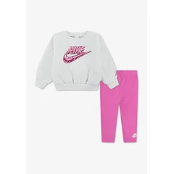 Nike Sportswear Komplet temno rjava / roza / roza / bela