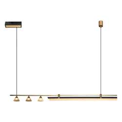Opviq Luster 5707-AS , 120cm, Height: 160cm, 3000 K, 3200 lm, Zlatne boje