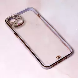 TELEMPIRE Maska za iPhone 14 Plus 6.7 Cirkon Camera providno-ljubičasta