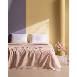 Madame Coco Set letnje posteljine Mathilda, Dvokrevetni, Pique, Roze
