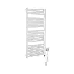 Aqualine - Kupaonski električni radijator TONDI-E 600W 133x60 cm beli
