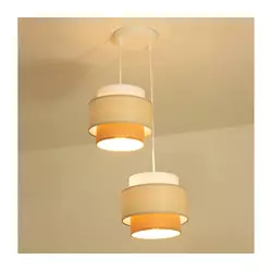 Brilagi - Luster na sajli RESNA 2xE27/60W/230V prečnik 30 cm krem/bež