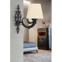 OPVIQ Zidna lampa Lily Cream Black