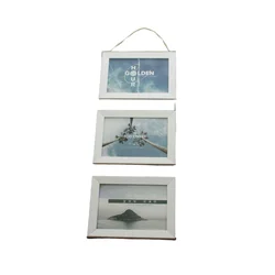 DekorDom Set ramova za slike Scale HW253-3 N25, 13x18 cm, 3 komada, Beli