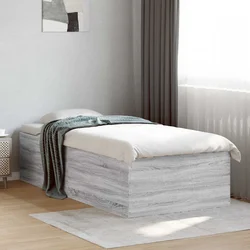 Okvir kreveta za pod Betonska siva 80 x 200 cm