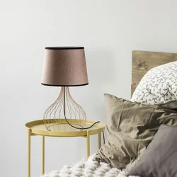 Opviq Stona lampa Telis-5403, 28x28x51 cm, IP20, Zlatno-smeđe boje