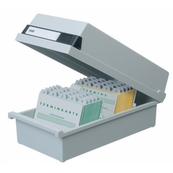 Han kutija za indexne kartice 1/1300 A5, sa poklopcem siva ( 04KTI955C )