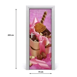 tulup.si Samolepilni tapete na vratih Sladice 75x205 cm