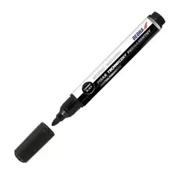 Industrijski permanentni marker črn, okrogel 1.5mm, 2 kos