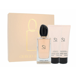 Giorgio Armani Si darilni set parfumska voda 100 ml + losjon za telo 75 ml + gel za prhanje 75 ml za ženske