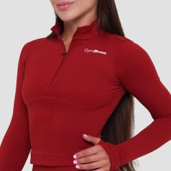 GymBeam Women‘s Ignite Crop Top Dark Red