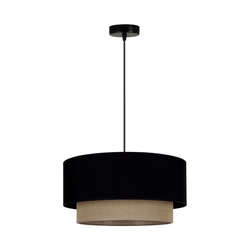 Duolla - Luster na sajli BOHO 1xE27/15W/230V prečnik 45 cm crna/braon