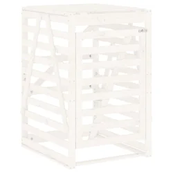 Spremište za kantu za smeće bijelo 84x90x128,5 cm od borovine