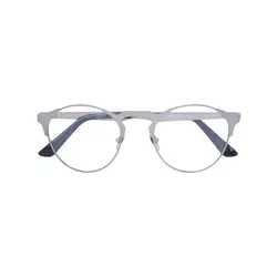 Calvin Klein Jeans-round frame glasses-unisex-Metallic