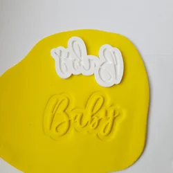KREATIVNI SLATKIŠI Modla za kolače i ukrase Baby, 8 cm, Bela