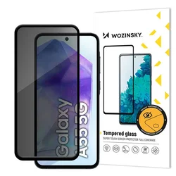 Wozinsky Privacy Glass tvrđeno staklo za Samsung Galaxy A55 - Crna KP32887