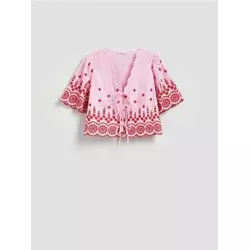 Reserved - Bluza s čipkastim detaljima