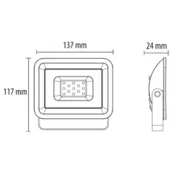 LED reflektor 20W 6500K LRF013EW-20/WH