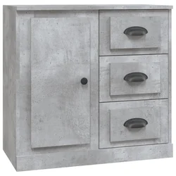 Komoda siva boja betona 70x35,5x67,5 cm od konstruiranog drva