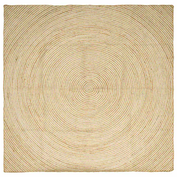 Tepisi za područja Bijela 200 x 200 cm Juta