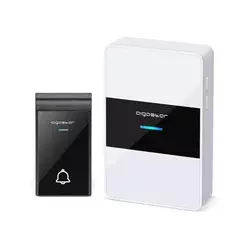 Aigostar - Bežično zvono 3xAA IP44 crna/bela