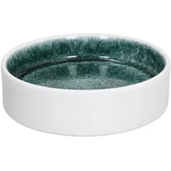 TOGNANA skleda Elipse Double Face, stoneware, bela/zelena, 12x4,7 cm