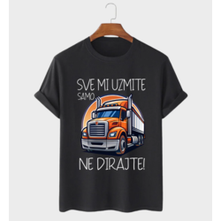 MAFIMI Muška majica Sve mi uzmite samo kamion ne dirajte, Crna